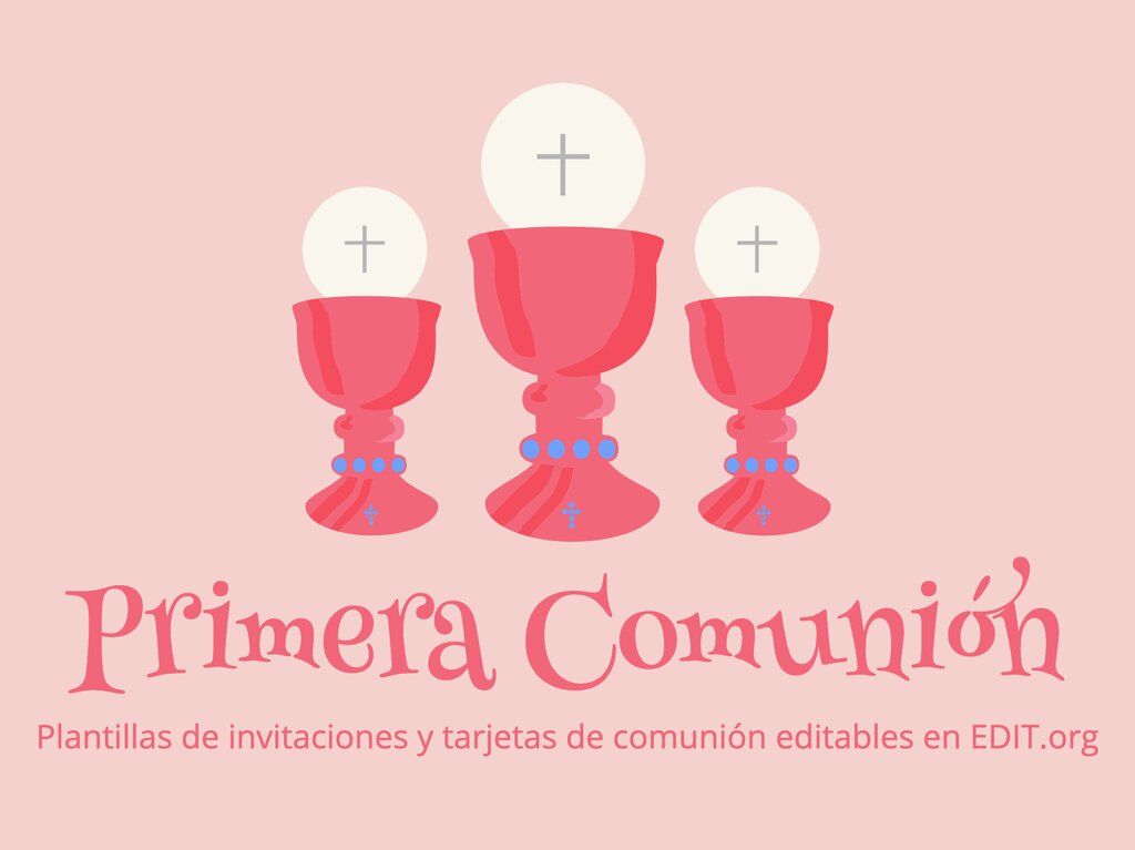 Invitaciones para la Primera Comunión Rosa Floral Niño o Niña –  Invitaciones de Confirmación – Sacramento del Bautismo – Sacramentos de la  Iglesia