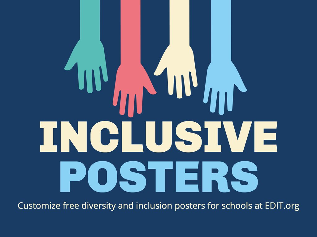 Create Inclusive Classroom Posters Online
