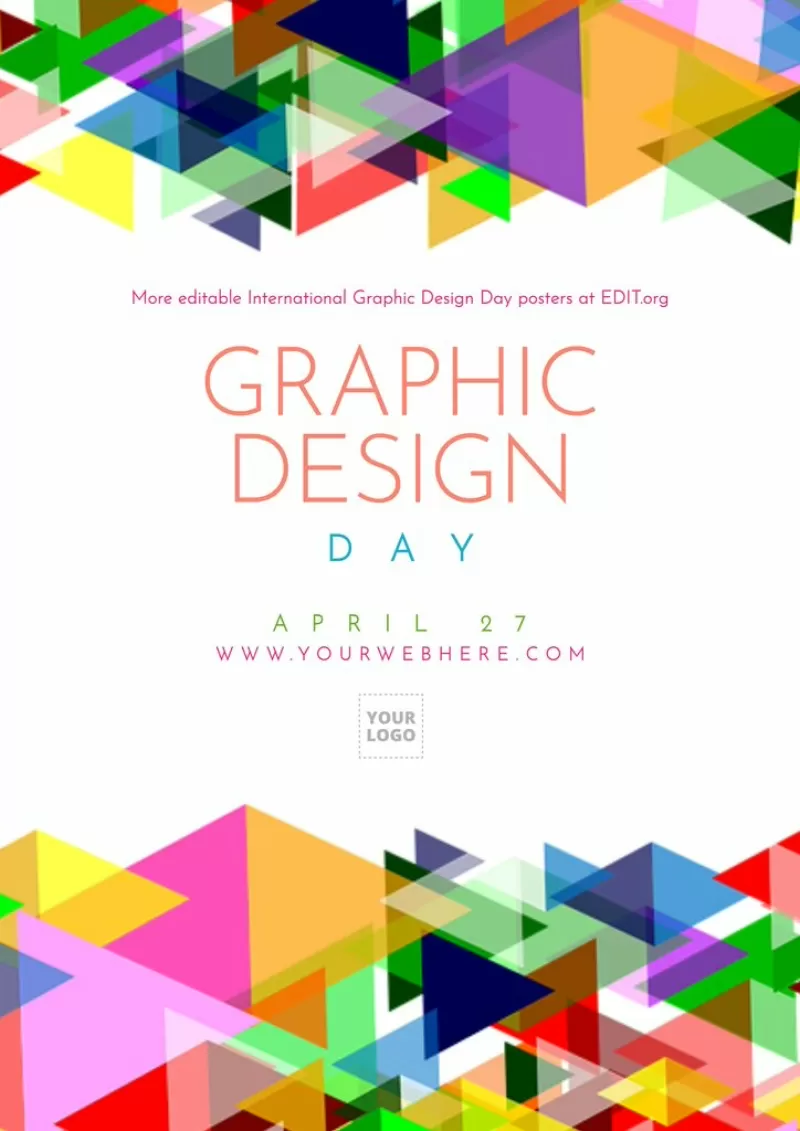 Locandina per la Giornata del disegno grafico personalizzabile da stampare