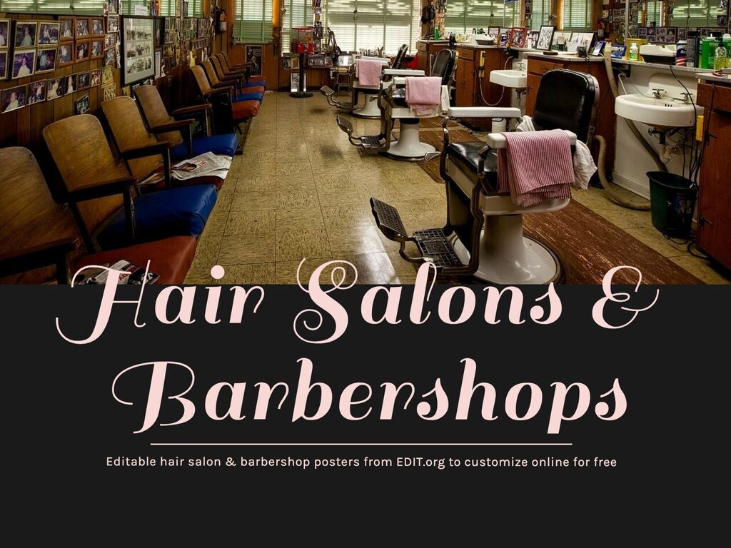Custom Barbershop and Hair Salon Poster Designs