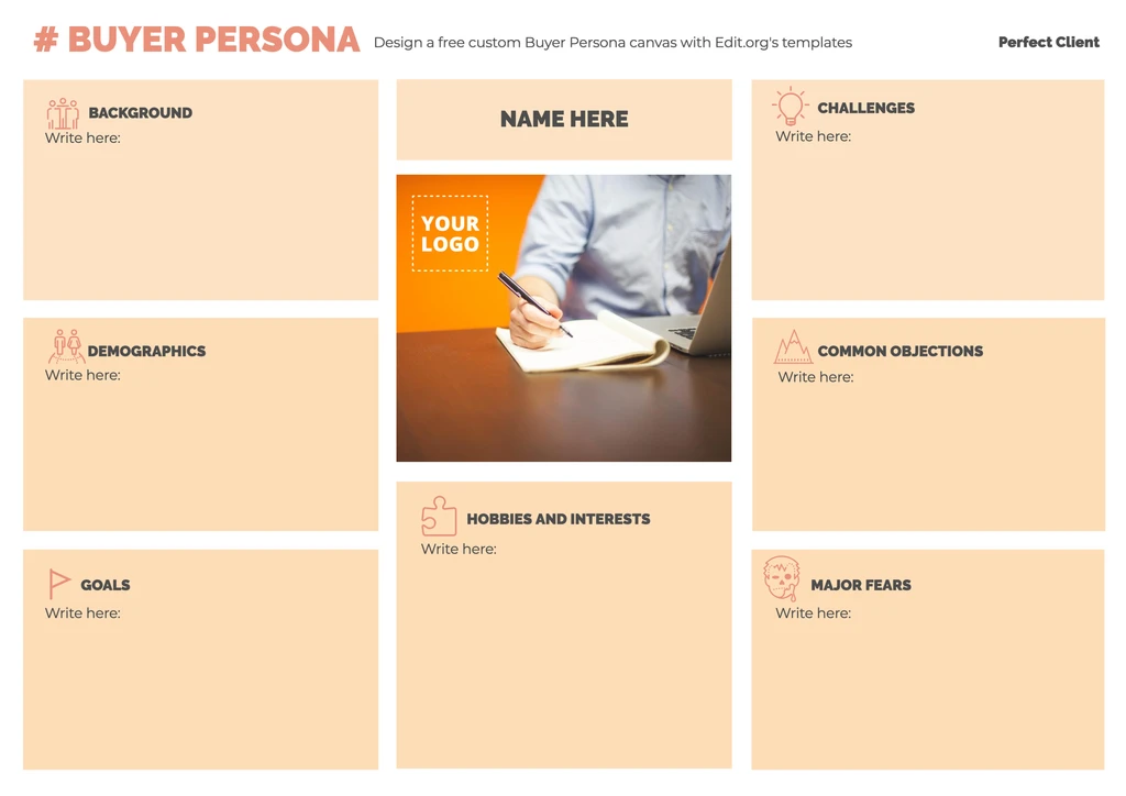 Free editable simple Buyer Persona template