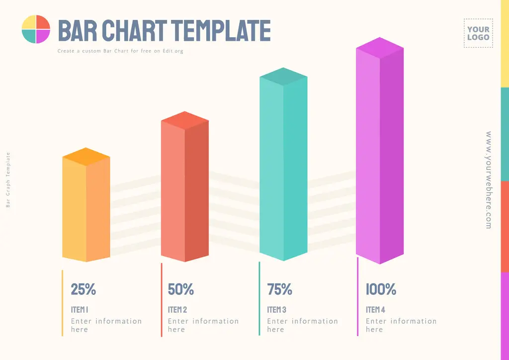 Editable blank Bar Graph template online