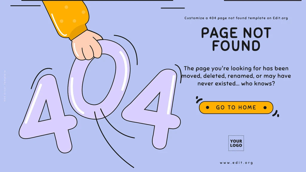 Free Page Not Found 404 template to download