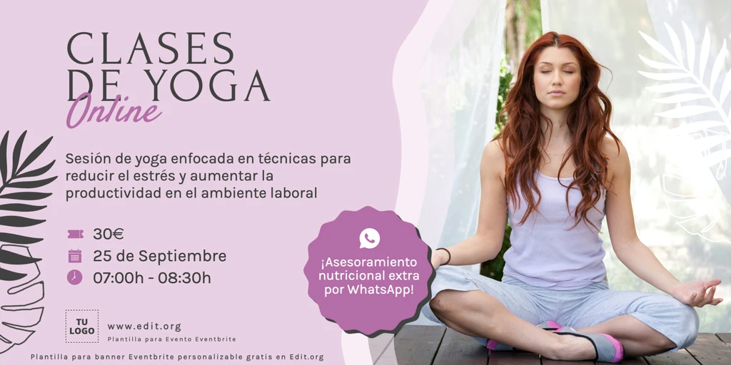 Plantilla para imagen Eventbrite editable gratis