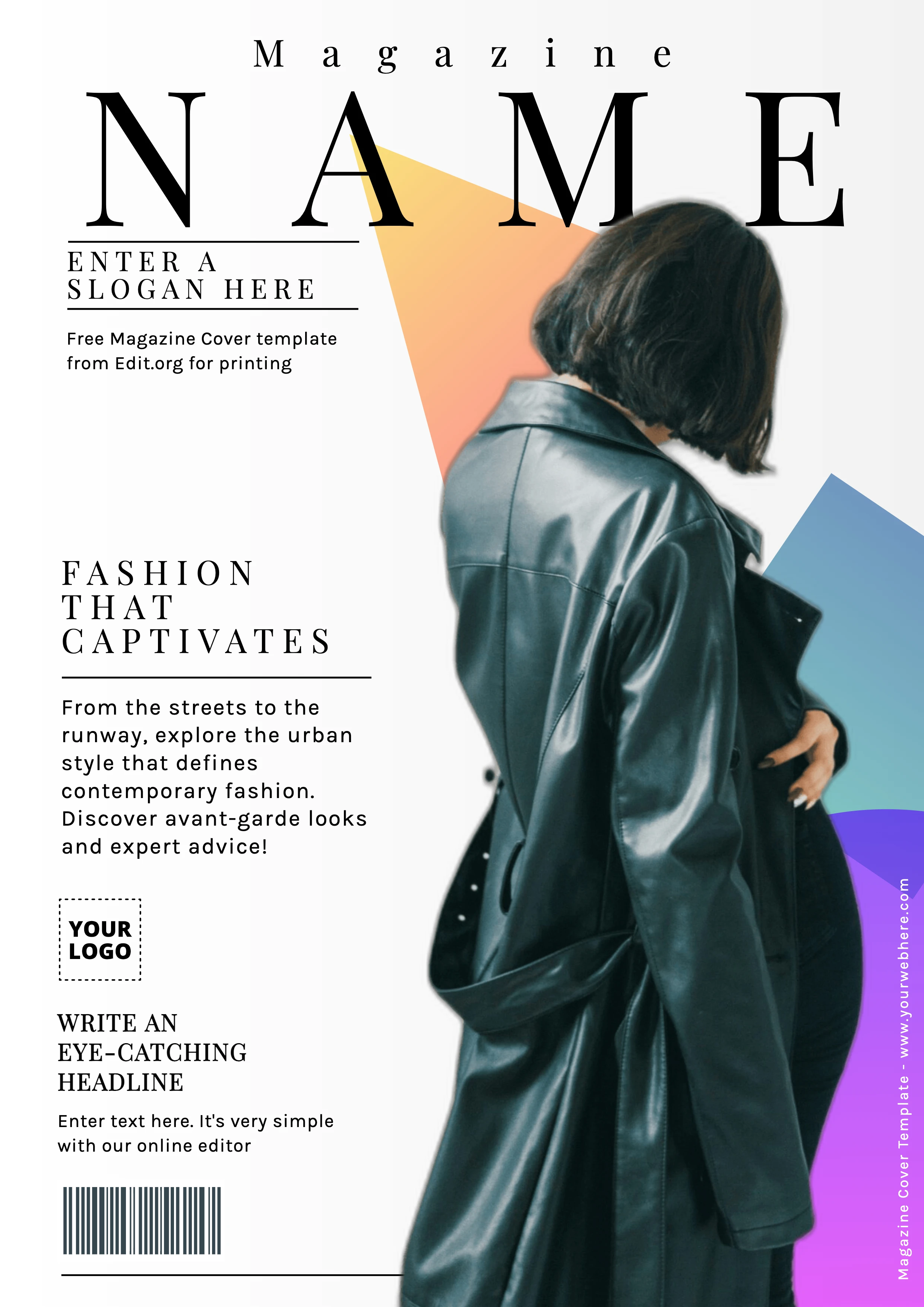 Magazine Cover Page design templates free download