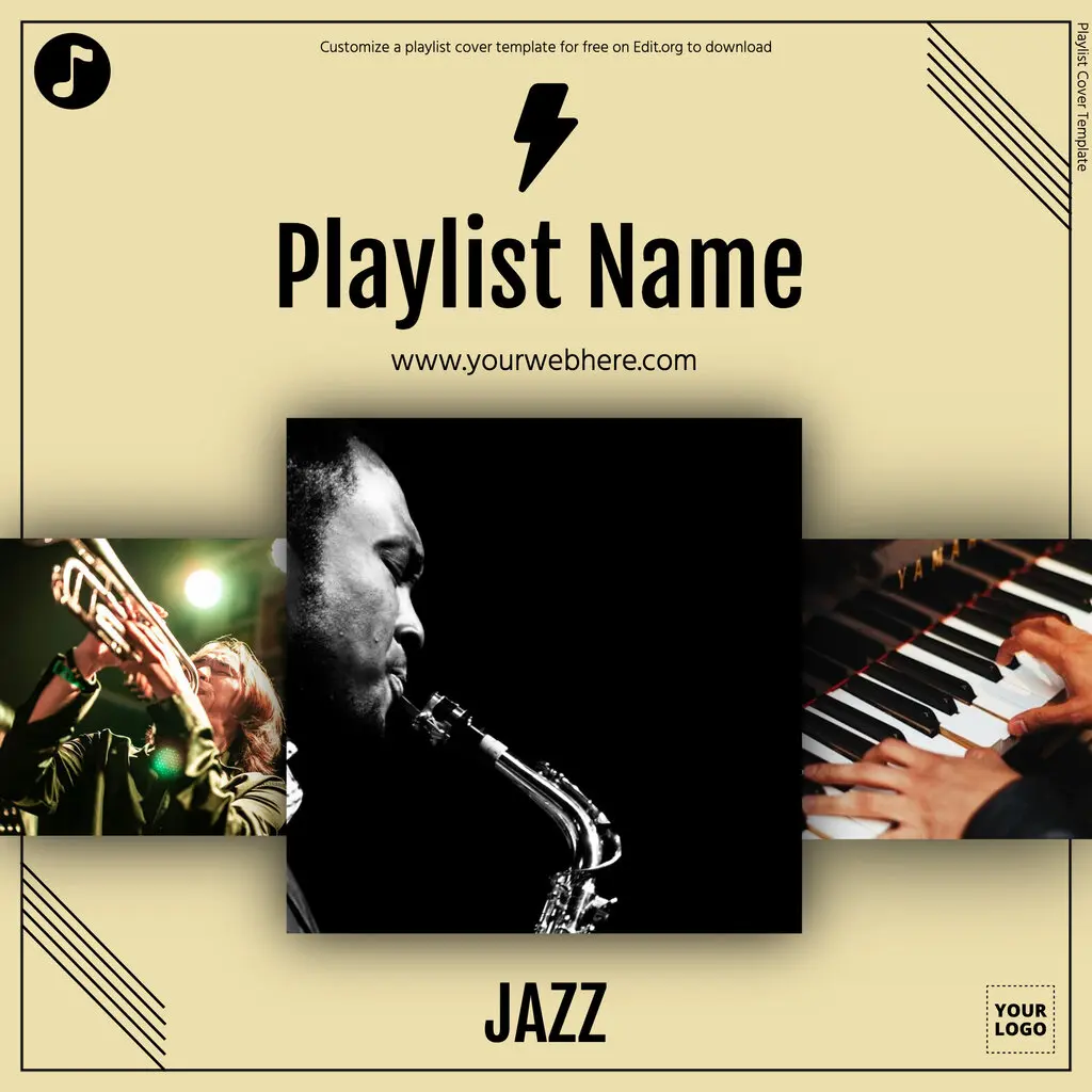 Free editable Spotify picture for Playlist template