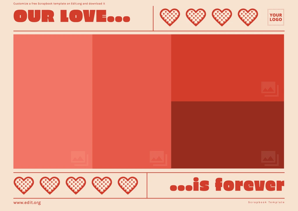 Free printable digital Scrapbook pages to download