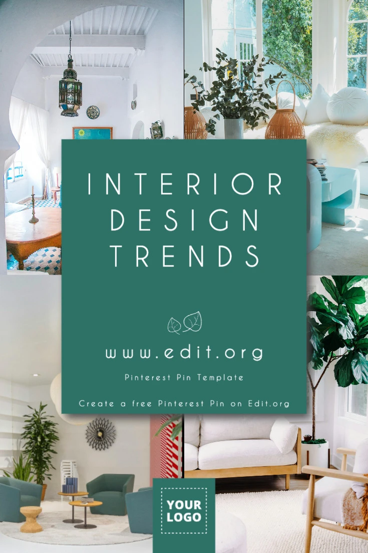 Customizable Pin Pinterest template to edit online