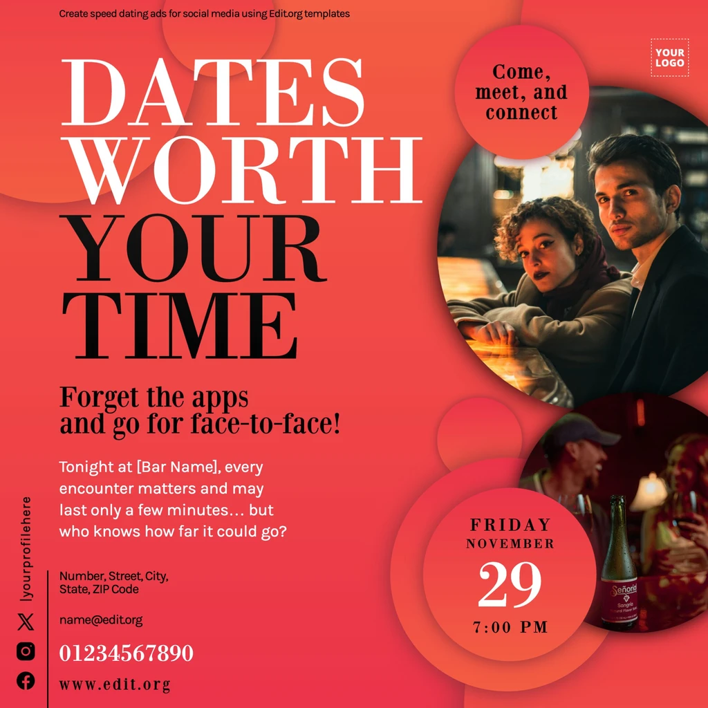 Free banners for Speed Dating Singles Events