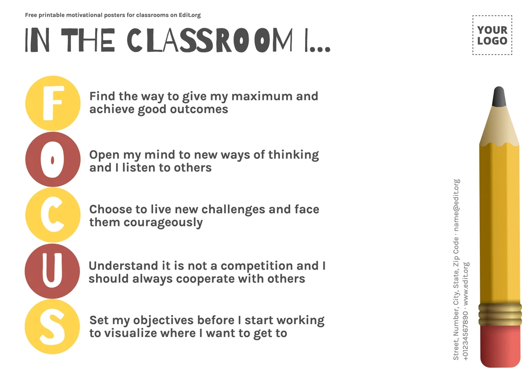 Free printable motivational posters for classrooms