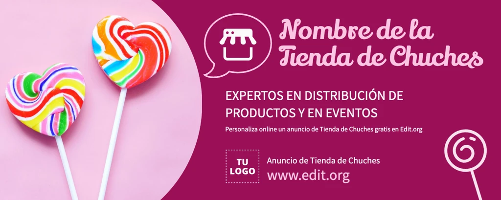 Cartel de venta de gomitas editable gratis para tiendas de chuches