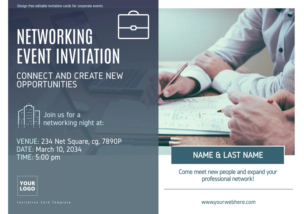 Create free Invitations Cards for business events