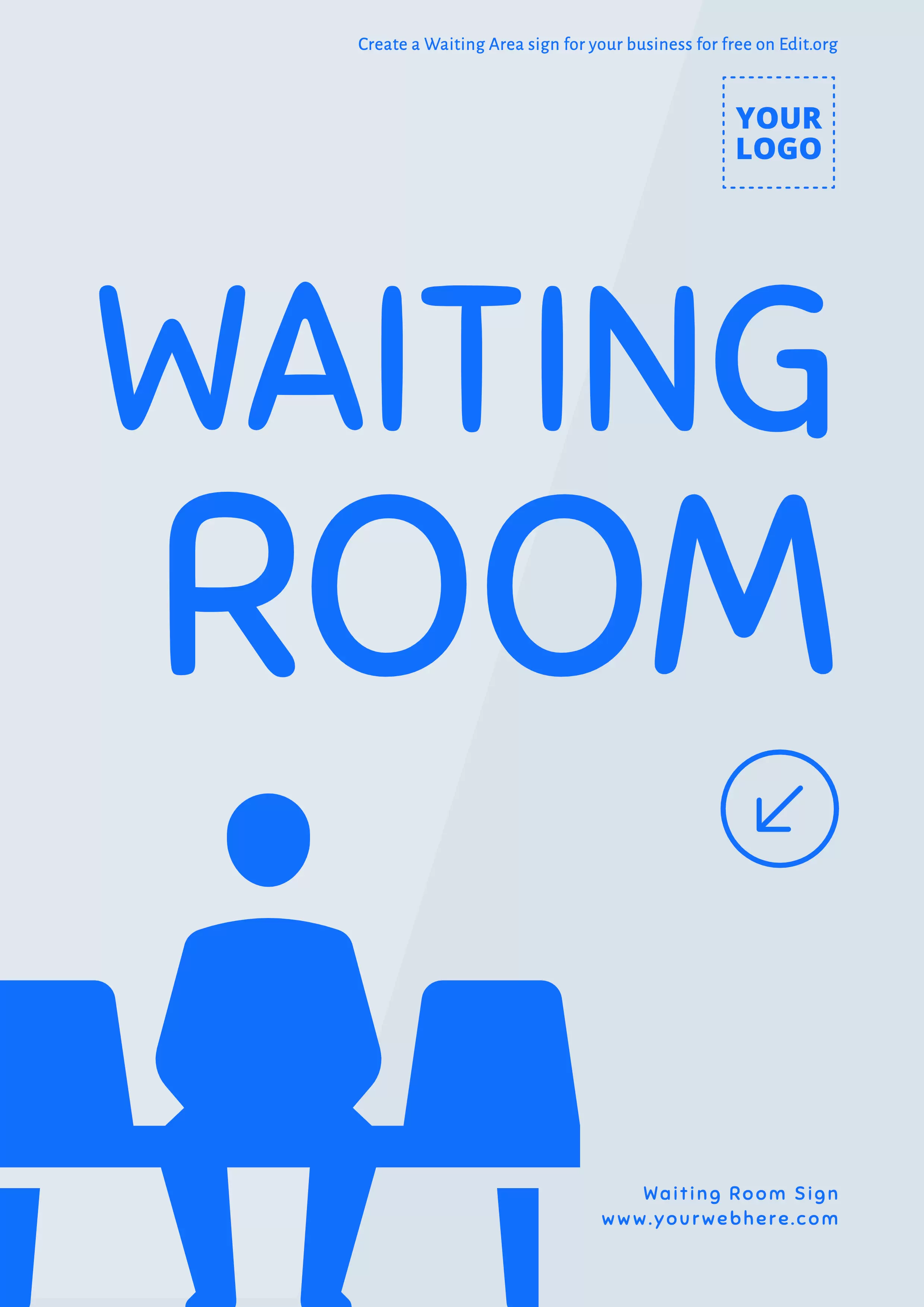 Free doctor's office signs for Waiting Room to edit for free