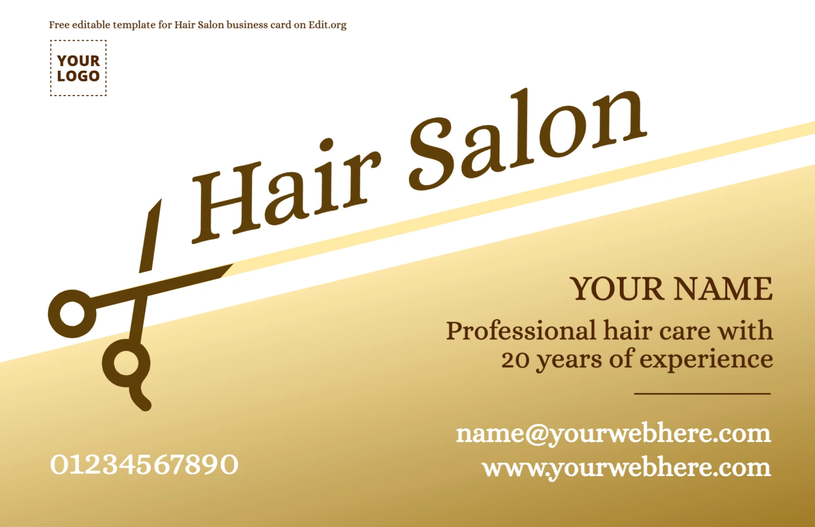 Custom Hair Stylist business card ideas to print
