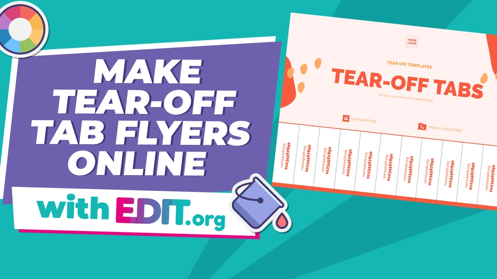 Online Tear Off Tab flyer maker free