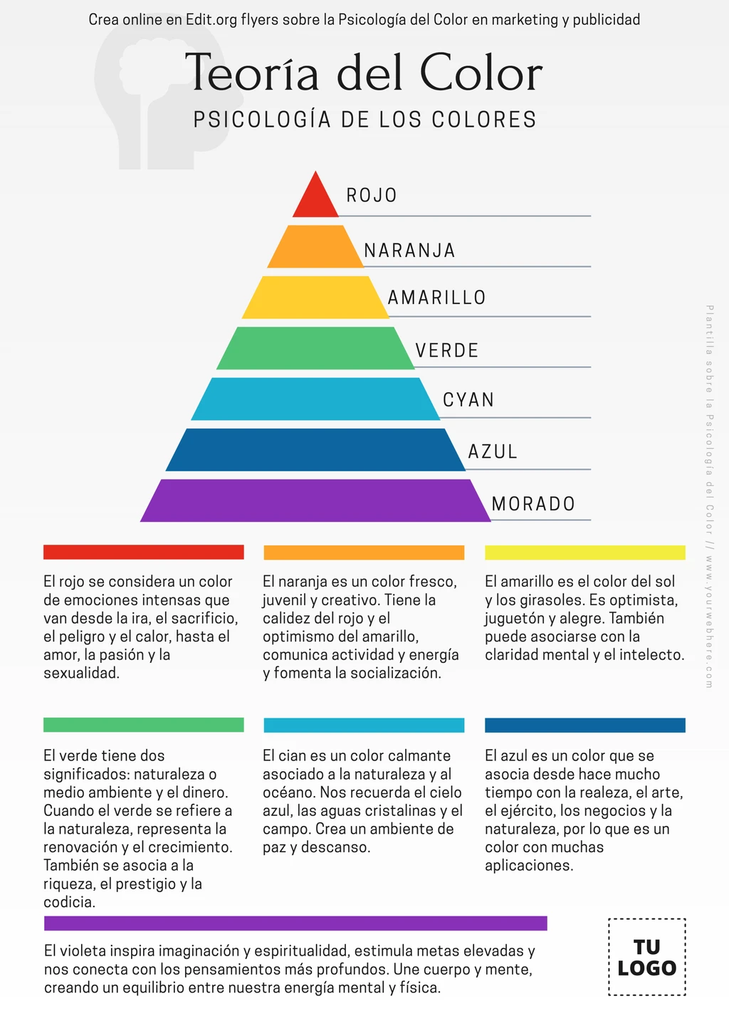 Póster de la teoría del color para descargar gratis