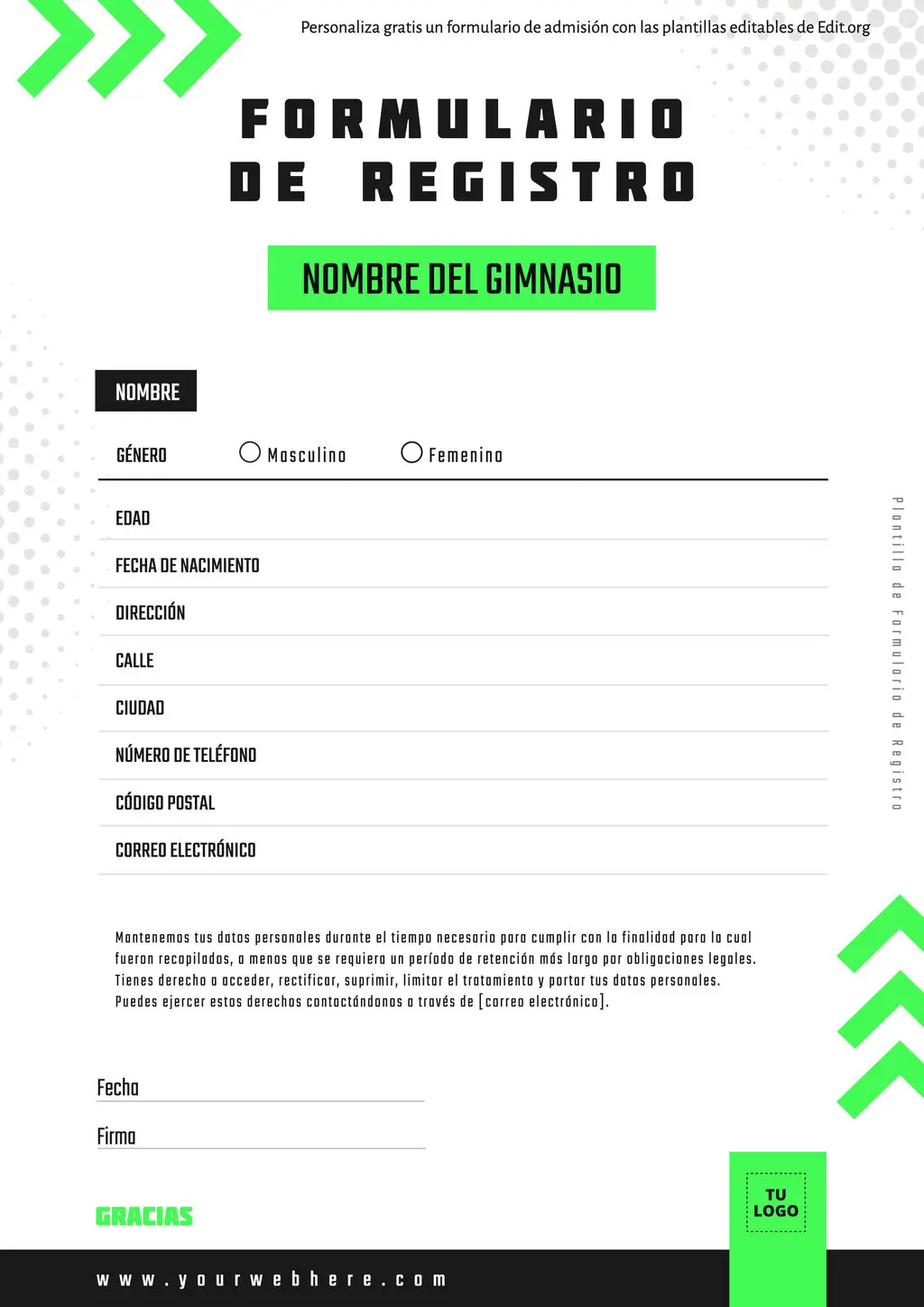 Crear formulario PDF rellenable online gratis