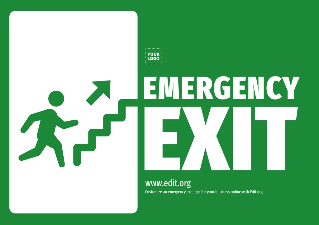 Printable Exit signs free for your business