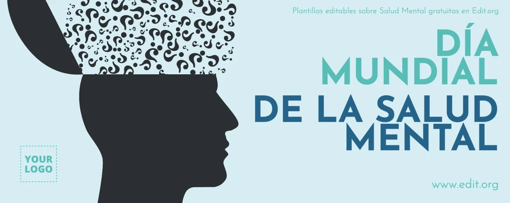 Plantilla de afiche de Salud Mental para descargar