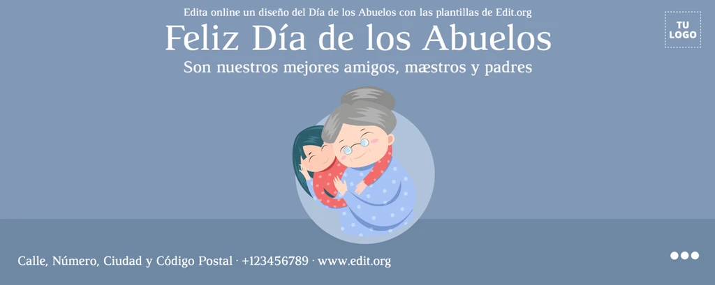 Tarjeta Día del Abuelo para imprimir gratis