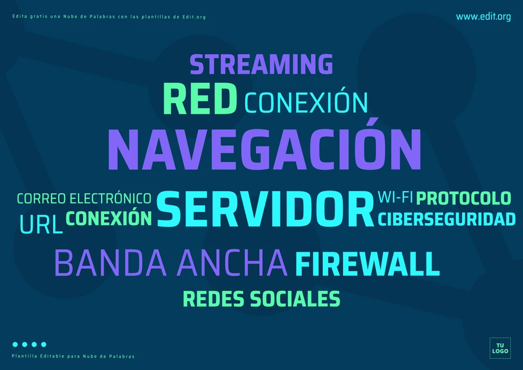 Plantilla para hacer Nube de Palabras en línea gratis