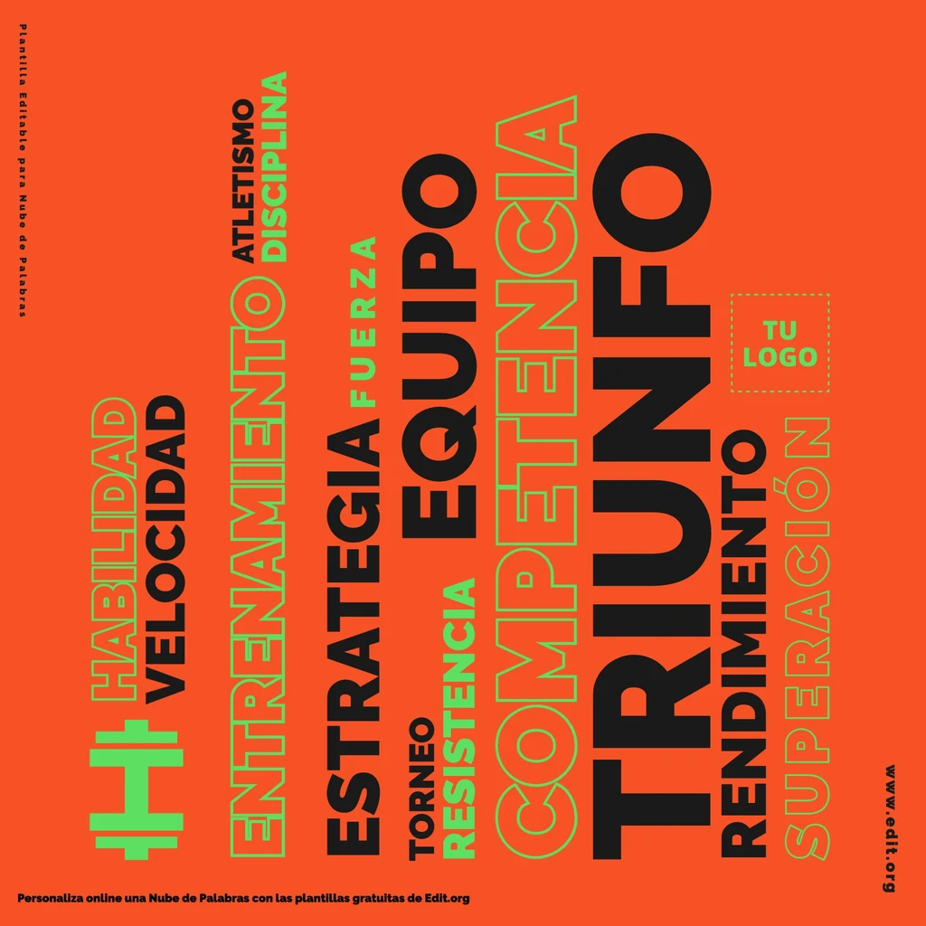 Plantilla Nube de Palabras para personalizar online