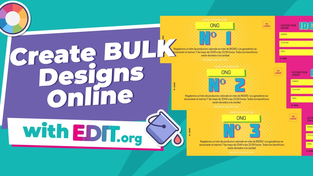 Free Bulk Creation feature in online editor