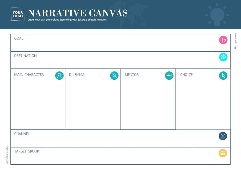 Free Storytelling product narrative template to customize online