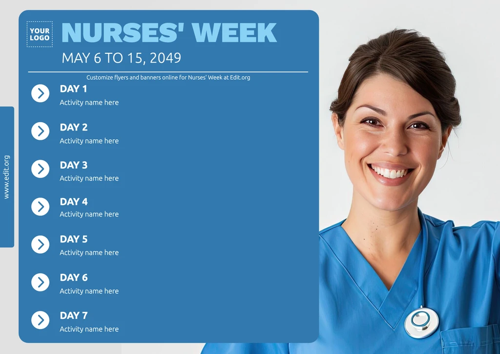 Happy Nurses Week posters with activities
