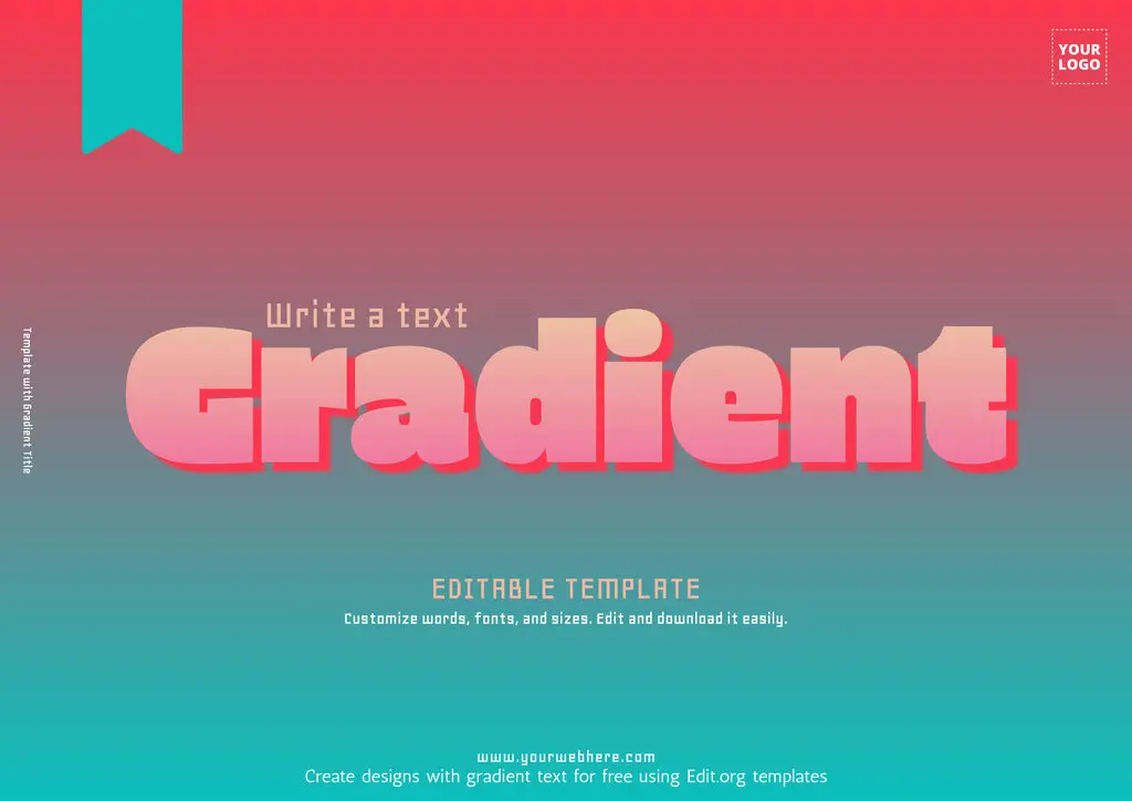 Create a gradient text online with free templates