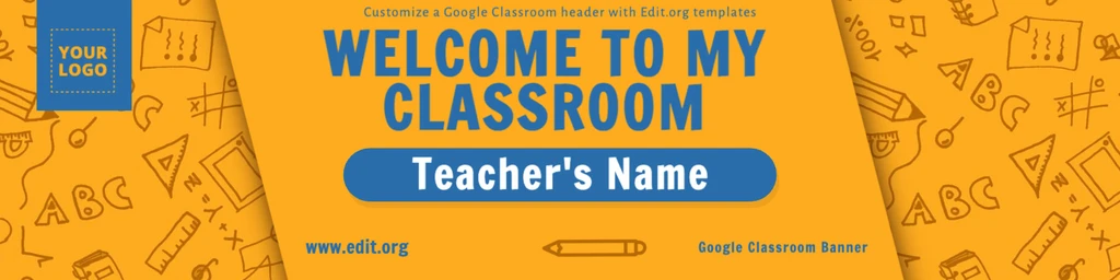 Custom math banner for Google Classroom