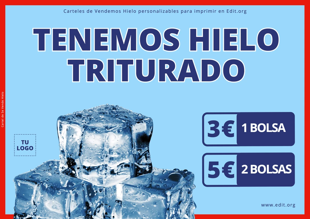 Cartel de Tenemos Hielo para descargar online
