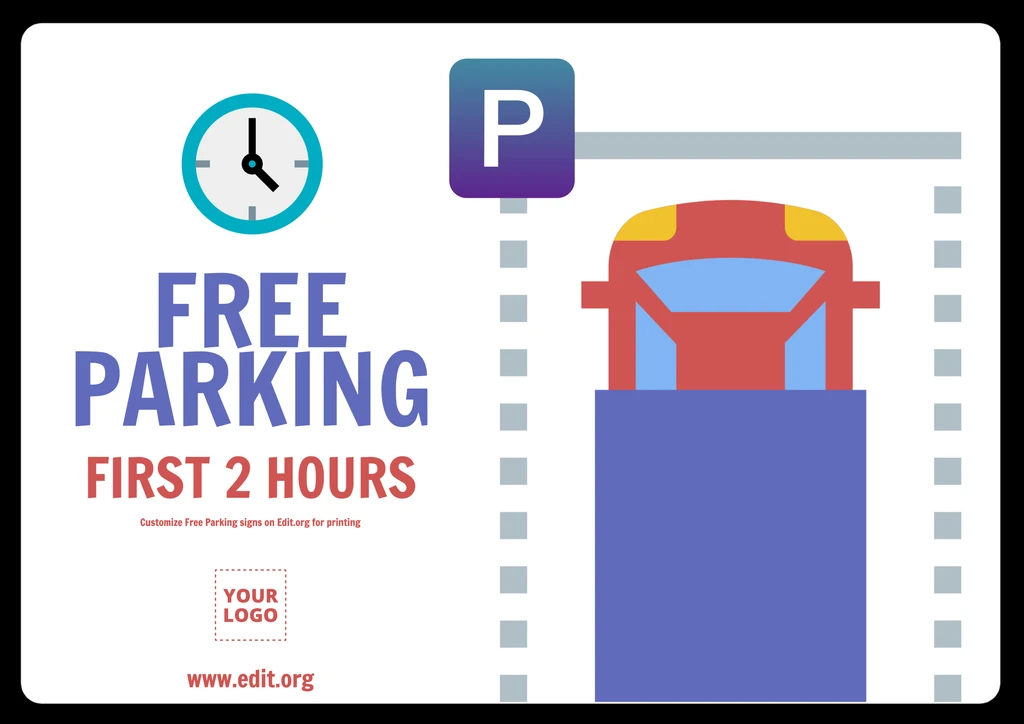 Free Parking signs to customize online