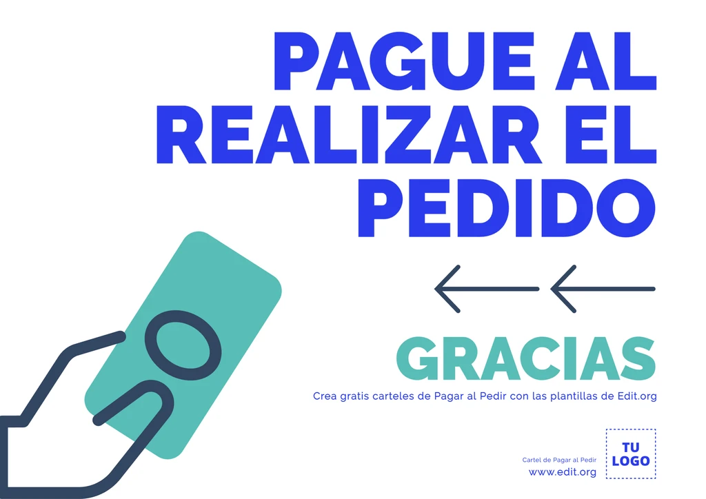 Señal de Pague al Realizar el Pedido para descargar