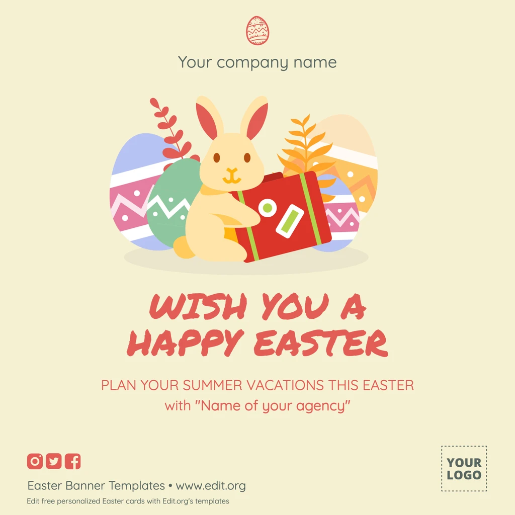 Graphic design posters to promote easter sales and discounts