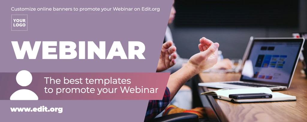 Create custom Webinar design templates online