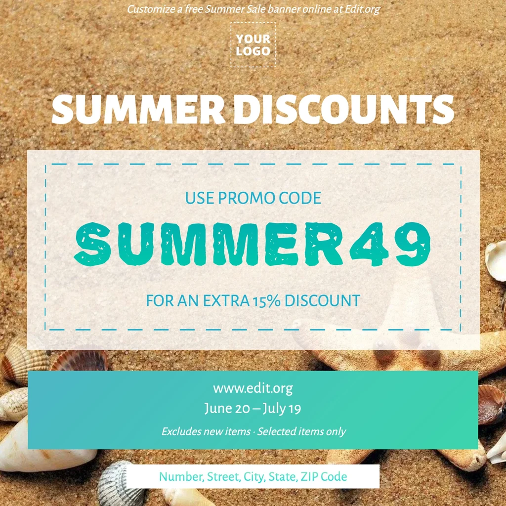 Hot Summer Sale banner images to download