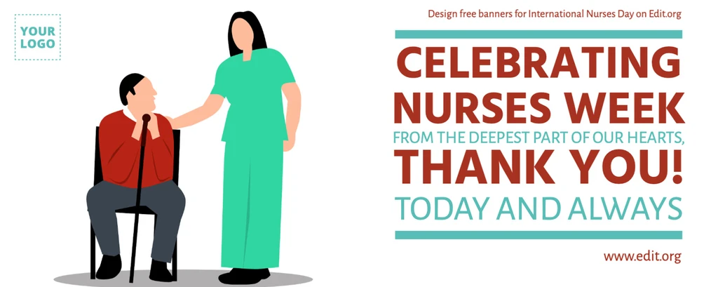 Free banner for Nurses Day customizable online