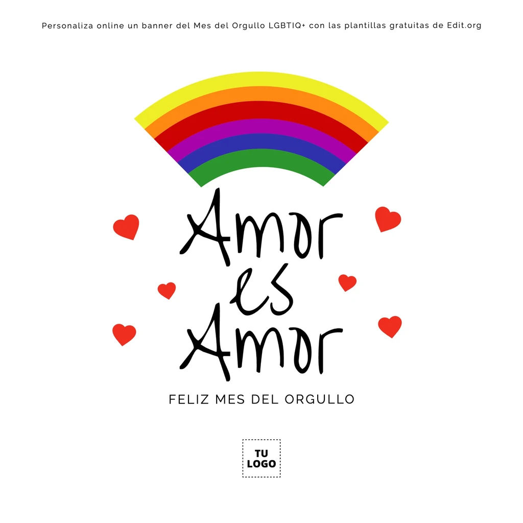 Frases para carteles LGBTIQ editables gratis online