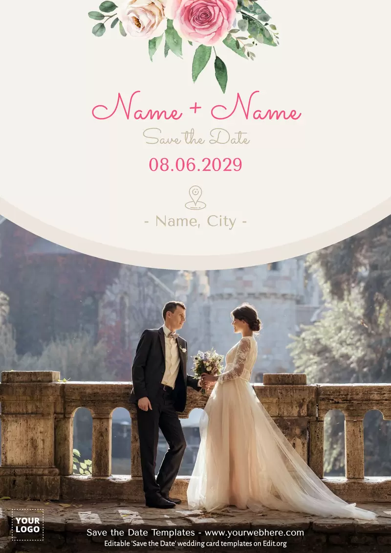 Free Save the Date for wedding template online