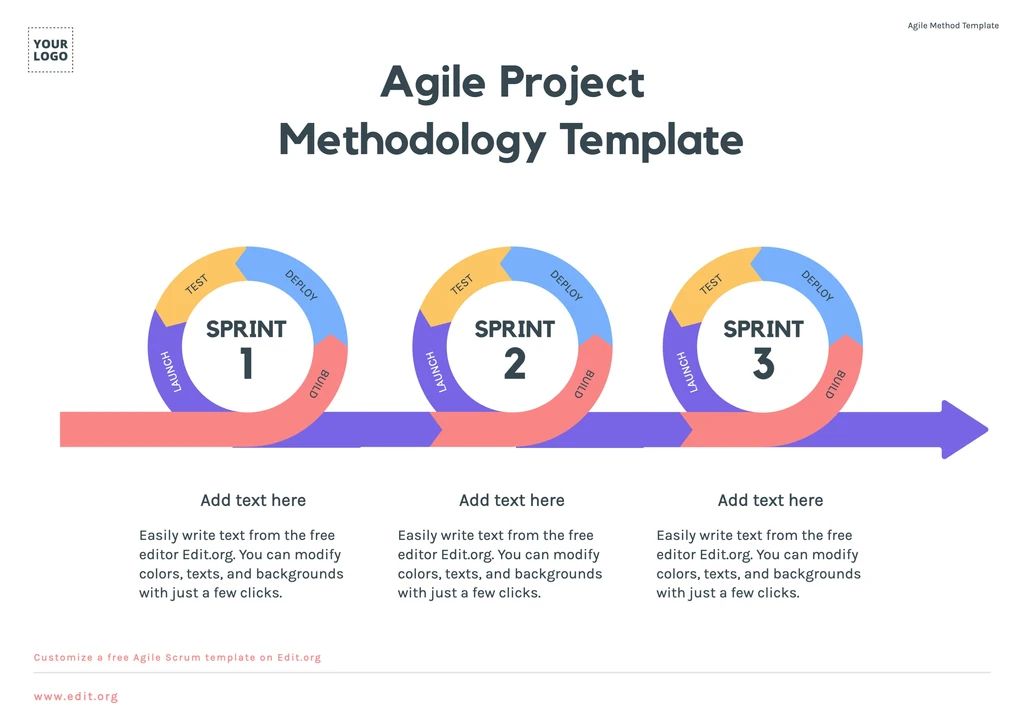 Free editable Agile Scrum Sprint planner template