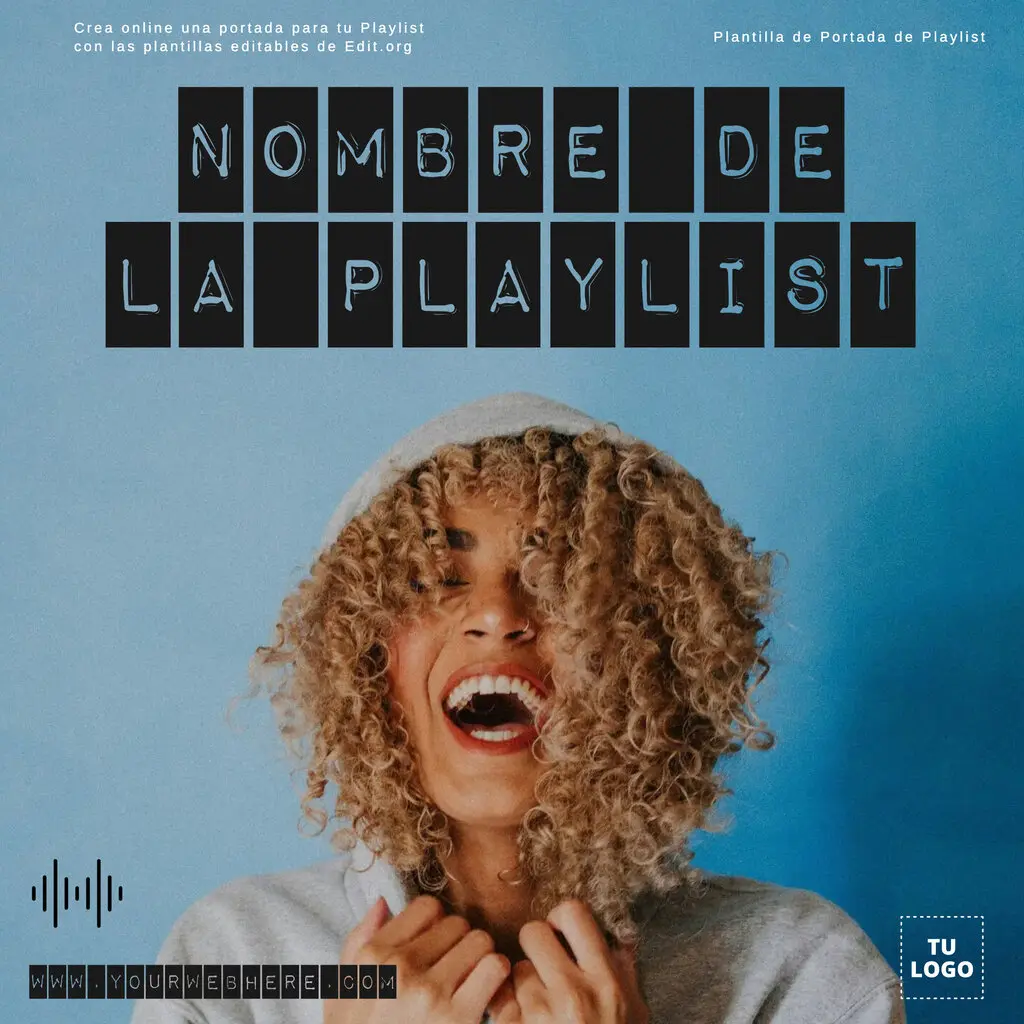 Plantilla para portada de Playlist Spotify personalizable