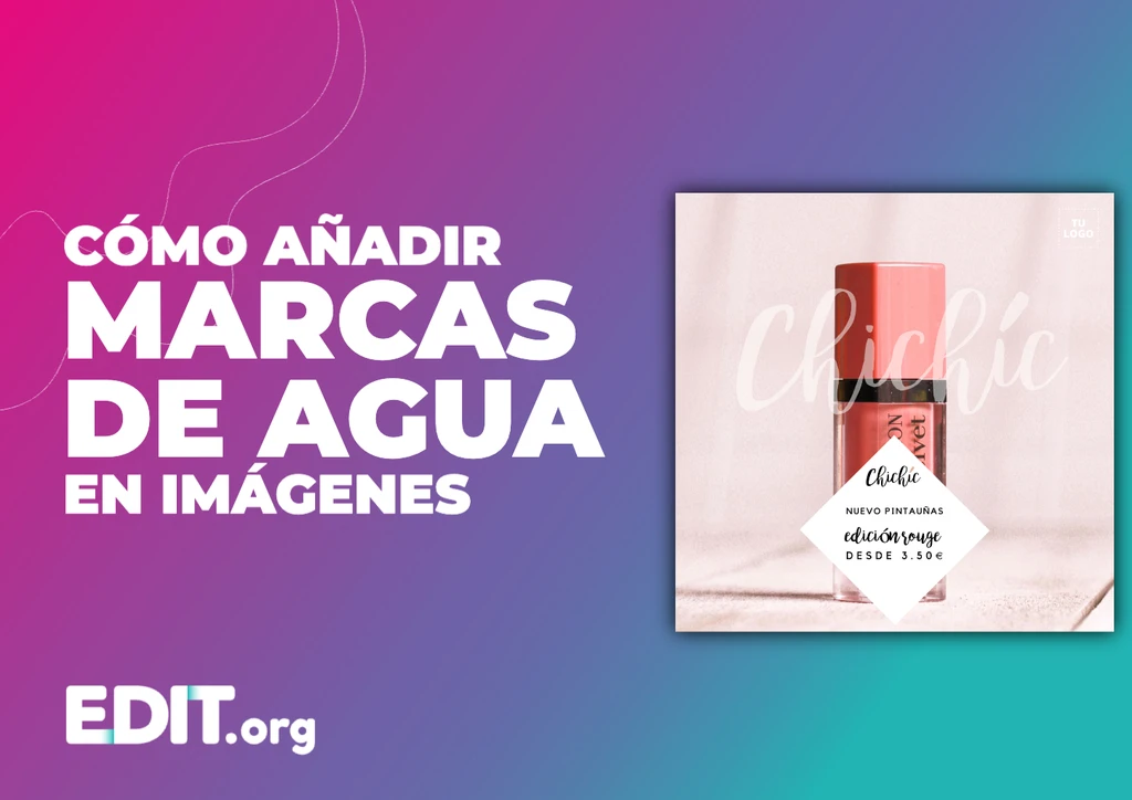 Editor gráfico online para poner marca de agua en imágenes gratis