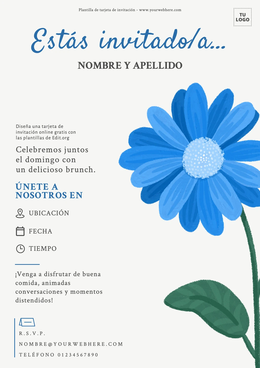 Plantillas tarjetas de invitación gratis para descargar