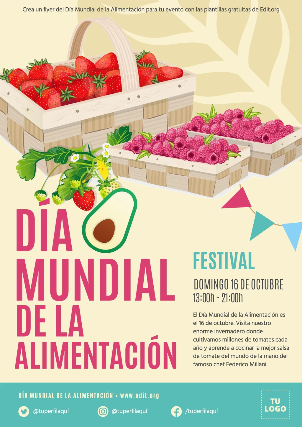 Cartel sobre el Día Mundial de la Alimentación para descargar