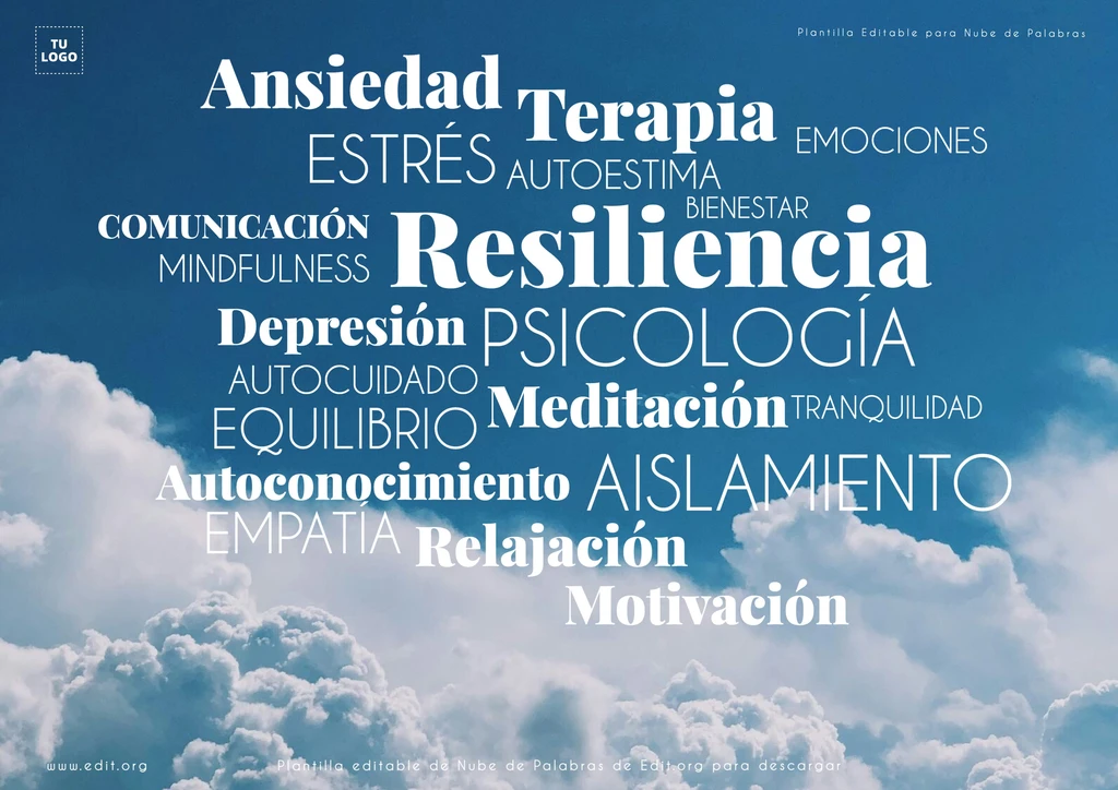 Plantilla para Nube de Palabras gratis en línea