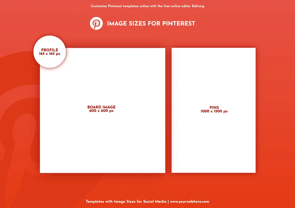 Updated Pinterest image sizes sheet