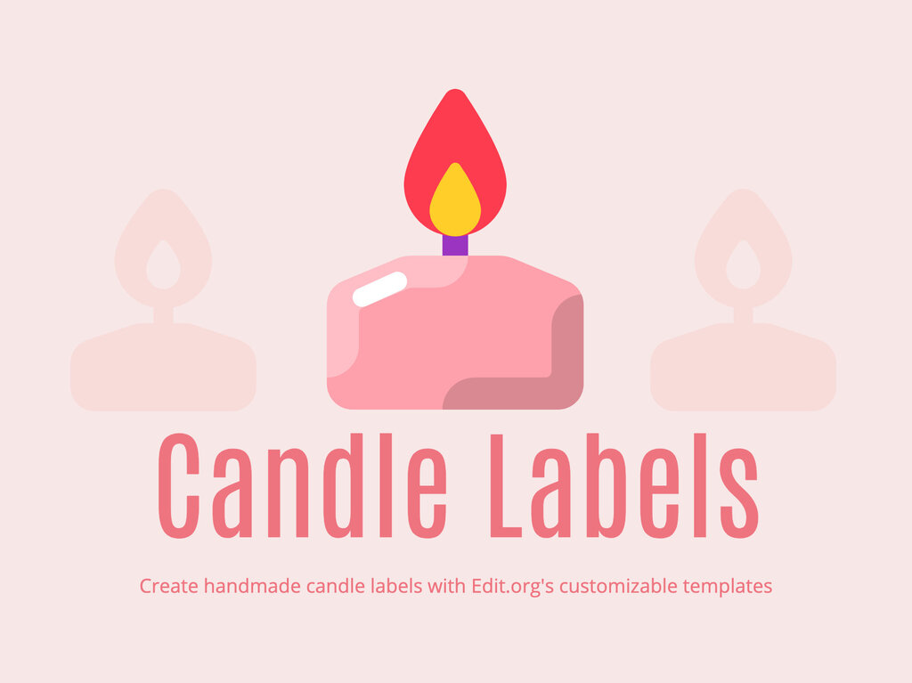 Candle Tin Label Template: Printable Custom Candle Label maker