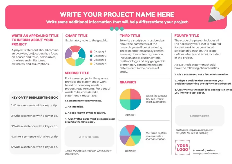 Free Academic Poster Templates To Customize Online