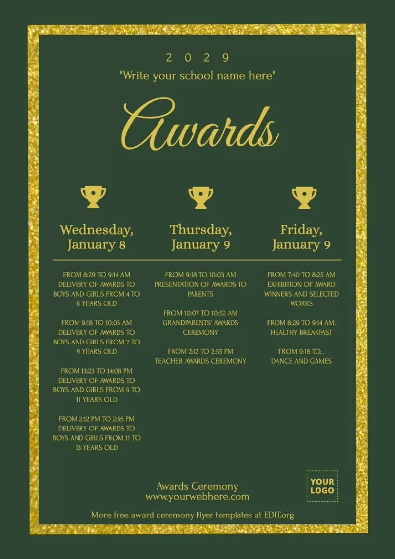 Invitation for rewards and recognition ceremony
